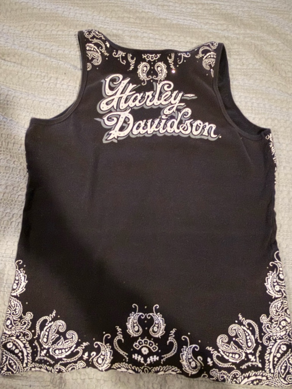 Harley-Davidson Black Top with Winged Logo